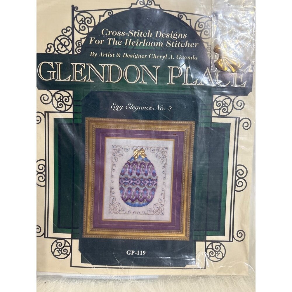 Glendon Place Cross-Stitch Kit Egg Elegance No.2 By Cheryl A. Granda